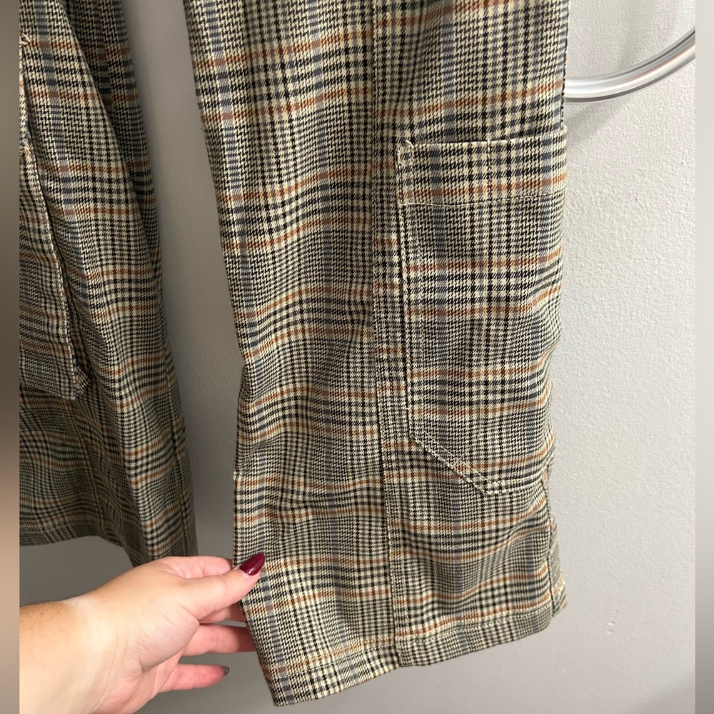 Urban outfitters plaid flare cargo utility pants - Picture 5 of 9